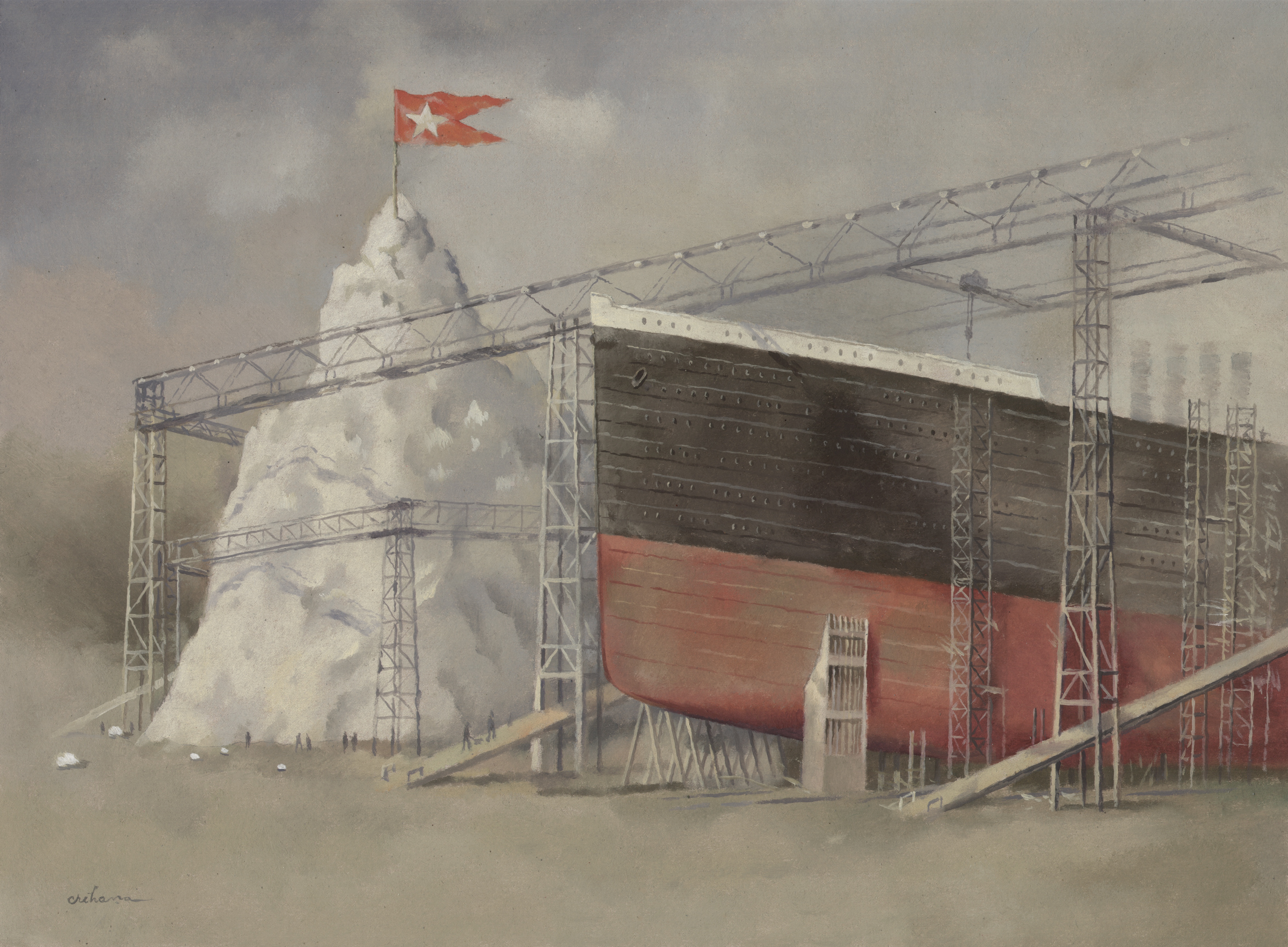 Santierul Naval Belfast constructii in paralel